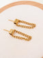 Boucles d'oreilles chaînes dorées