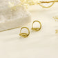 Boucles d'oreilles dorées mini créoles avec cercle