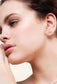 Boucles d'oreilles puces feuille