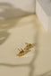 Boucles d'oreilles puces feuille