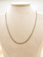 Collier chaîne ondulée argentée