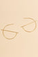 Golden barred hoop earrings
