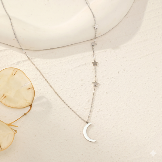 Collier lune et étoile