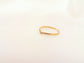 Bague ligne avec v en strass