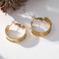 Boucles d'oreilles dorées créoles
