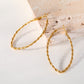 Boucles d'oreilles créoles ovale