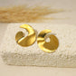 Boucles d'oreilles dorées demi cercle