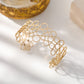 Bracelet jonc doré ajustable multi cercle