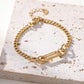 Bracelet chaîne maillons différents