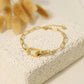 Bracelet doré avec maillons épais
