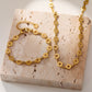 Collier doré multi cercle