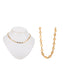 Collier doré multi cercle