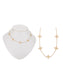 Collier chaîne dorée avec 5 fleurs