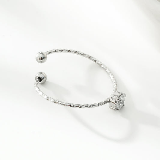 Bague Argentée à Strass