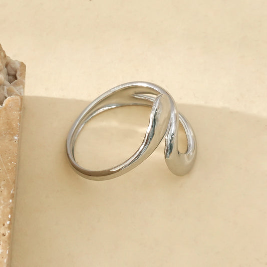 Bague Argentée Ouverture par Devant