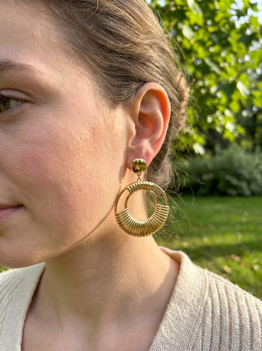 Boucles d'Oreilles Cercle Ajouré