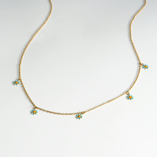 Chaînes de taille doré avec marguerites