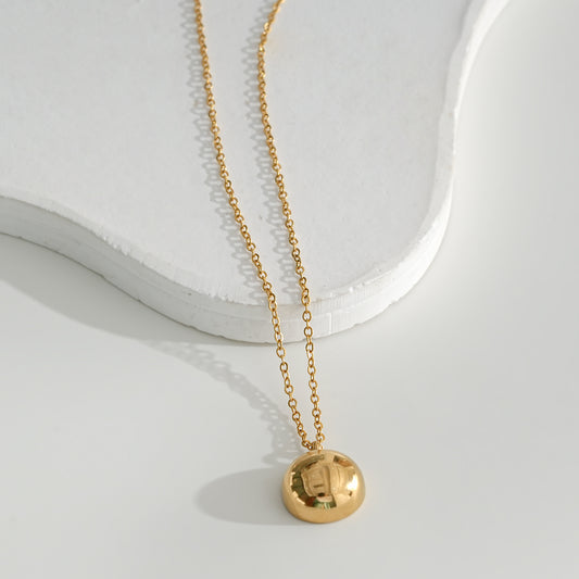 Collier Hémisphérique Épais Doré