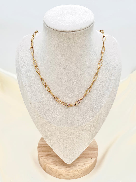 Collier Doré Chaîne Maille à Breloques