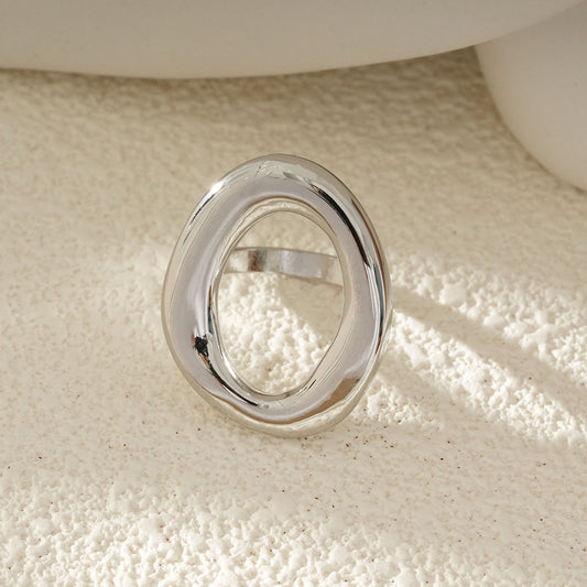 Bague moyenne anneau relief