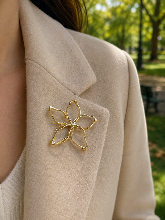 Broche fine fleur