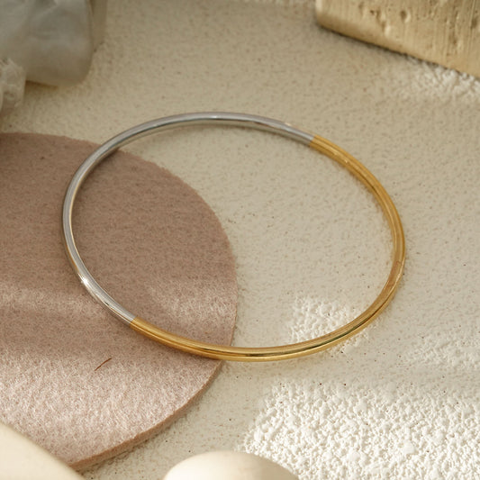 Bracelet Jonc Fin Bicolore