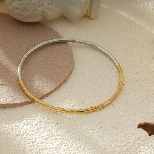 Bracelet Jonc Fin Bicolore