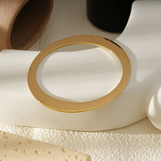 Bracelet Jonc Plat Doré