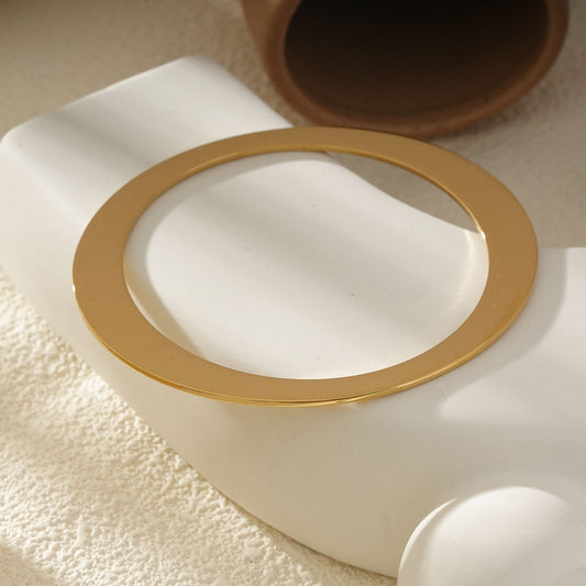 Bracelet Jonc Plat Doré