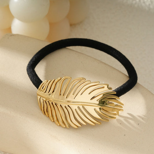 Élastique Chic Raffiné Feuille Doré