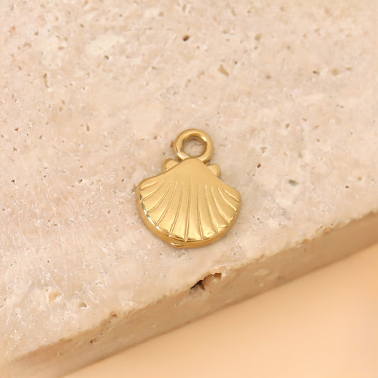 Lot de 3 Pendentifs Petit Coquillage Mer Doré