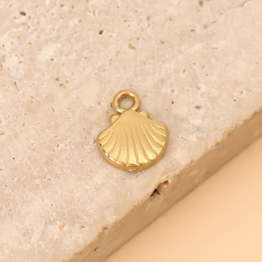 Lot de 3 Pendentifs Petit Coquillage Mer Doré