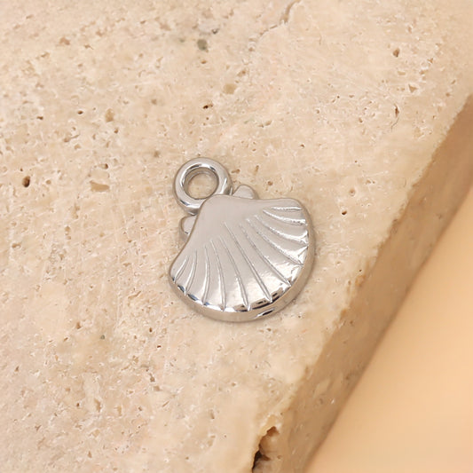 Lot de 3 Pendentifs Petit Coquillage Mer Argenté