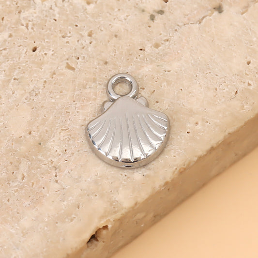 Lot de 3 Pendentifs Petit Coquillage Mer Argenté