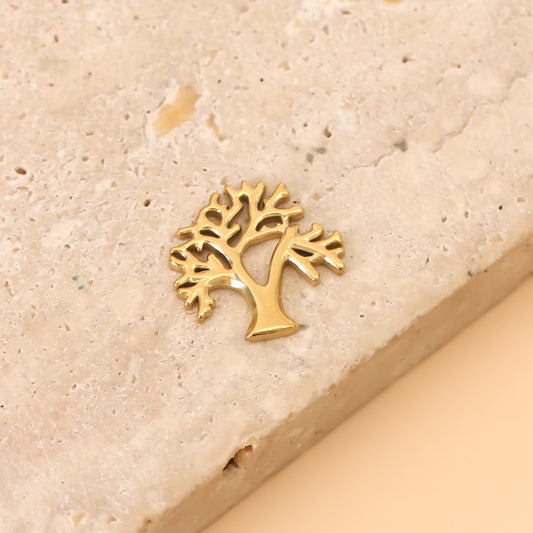 Lot de 3 Pendentifs Arbre De Vie Doré