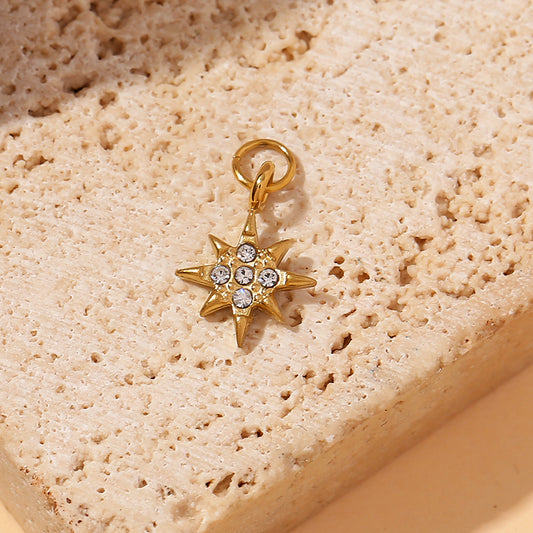 Lot de 3 pendentifs étoile strass