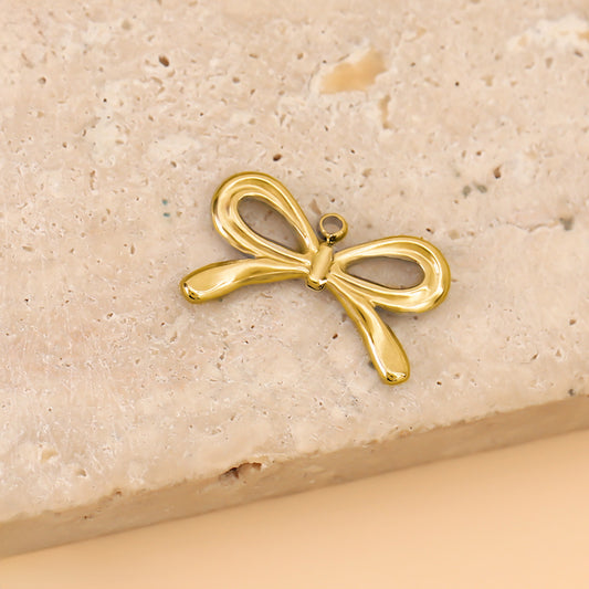 Lot de 3 Pendentifs Nœud Romantique Doré