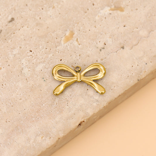 Lot de 3 Pendentifs Nœud Romantique Doré