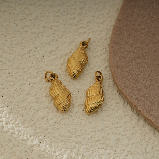 Lot de 3 Pendentifs Coquillage Doré