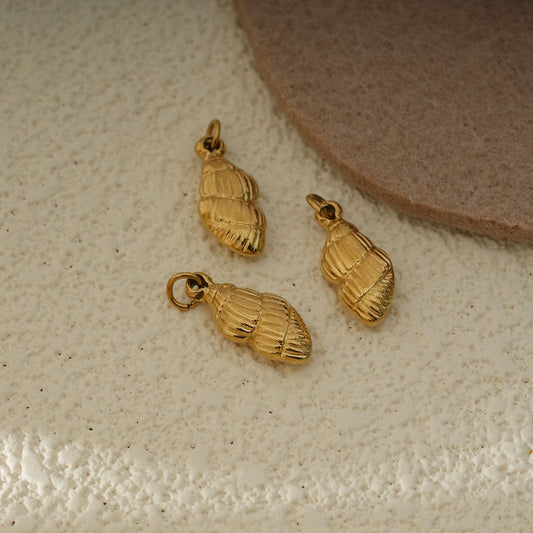 Lot de 3 Pendentifs Coquillage Doré