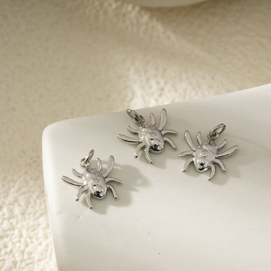 Lot de 3 Pendentifs Araignée Argenté