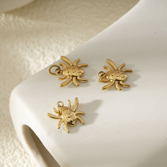 Lot de 3 Pendentifs Araignée Doré