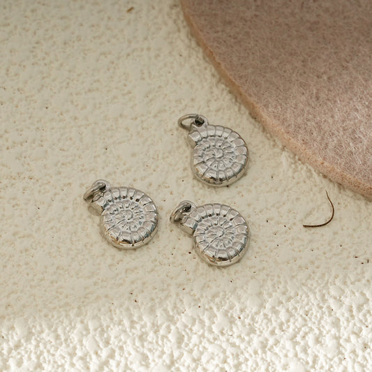 Lot de 3 Pendentifs Ammonites Argentées