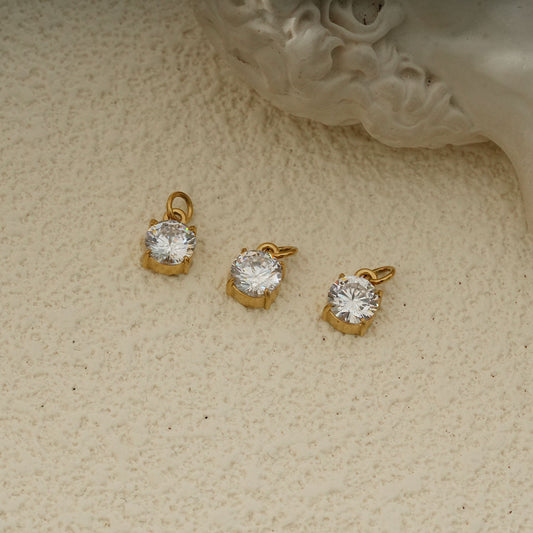 Lot de 3 Pendentifs Strass Dorés