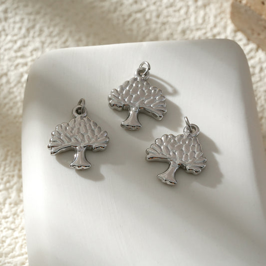 Lot de 3 Pendentifs Arbre de Vie Argenté