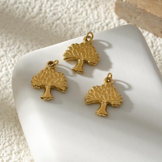 Lot de 3 Pendentifs Dorés Arbre de Vie