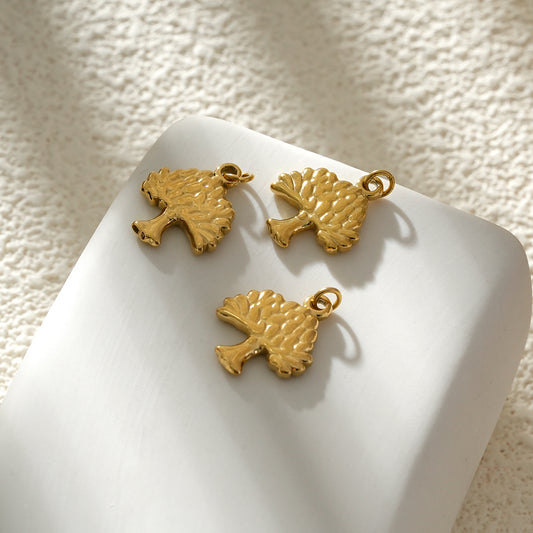 Lot de 3 Pendentifs Dorés Arbre de Vie