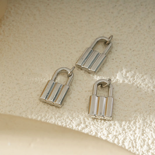 Lot de 3 Pendentifs Cadenas Argenté