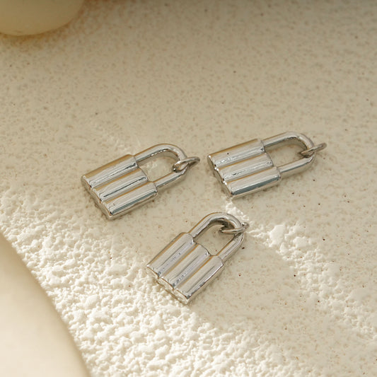 Lot de 3 Pendentifs Cadenas Argenté