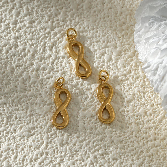 Lot de 3 Pendentifs Infini Doré